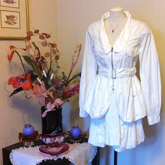 NWT MC PLANET Women's High Quality Casual White Jacket Lightweight Size 6 S - Picture 4 of 8